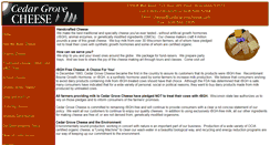 Desktop Screenshot of cedargrovecheese.com